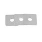 Stainless steel square flat washers, three-piece set with round center holes