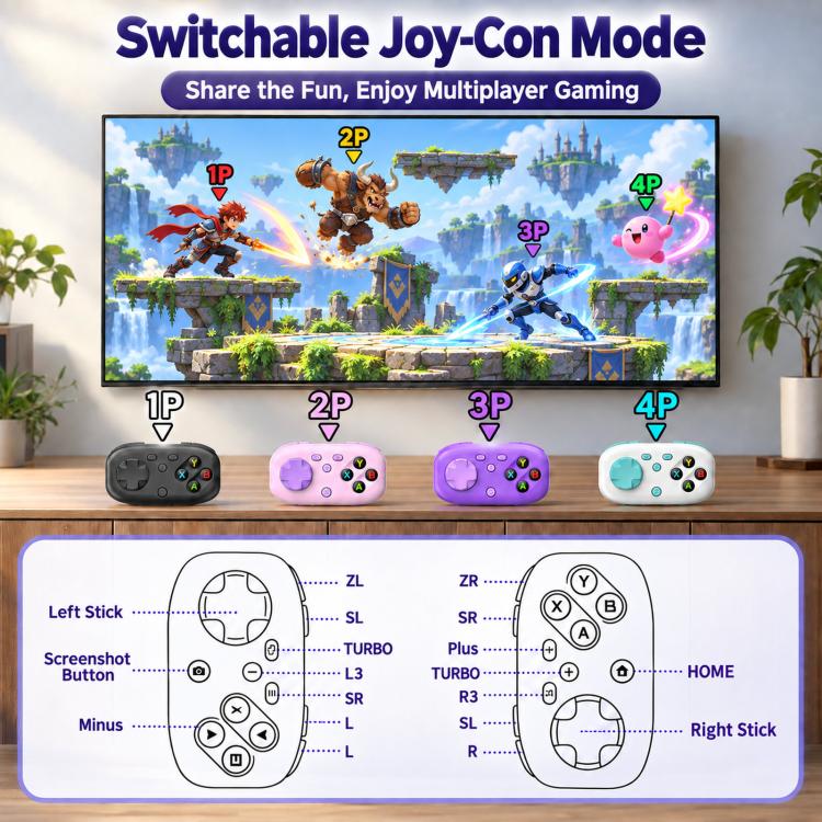 BSP Y05 Mini Pocket Bluetooth Game Controller Portable Wireless Gamepad
