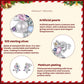 Sterling silver earring materials and plating infographic with Christmas tree stud detail