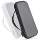 Black hard EVA zippered case with carry handle, molded shell, and protective interior lining