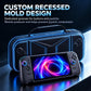 Black hard EVA case with custom recessed mold for buttons and joysticks