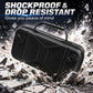Black hard EVA case with protective molded panels and secure zipper closure