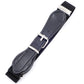 Kids dark blue adjustable elastic belt with square pin buckle and faux leather strap