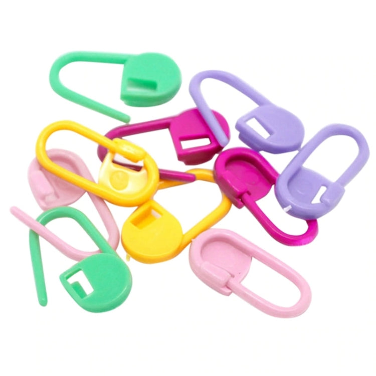 Colorful plastic pin mark clips, U-shaped weaving connector pieces