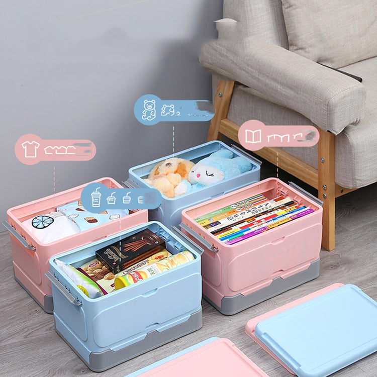 Student Books Sorting Artifact Plastic Folding Car Storage Box, L, XL
