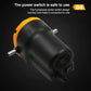 Cylindrical electric transfer pump with power switch and suction ports