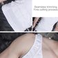 White seamless compression tank vest with fine-cut trimming and smooth stretch fabric