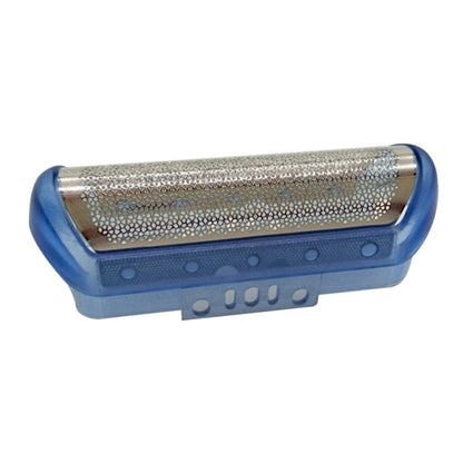 Braun shaver foil replacement, blue frame with metal mesh cutting screen