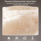 Lamb velvet sofa blanket reverse side texture in light beige