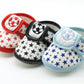 Baby prewalker shoes set with star soccer prints in red, black, and blue