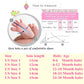 Size chart graphic for baby non-slip cotton socks, showing inner length 11–15cm
