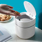Household Mini Desktop Trash Can Covered Debris Storage Cleaning Cylinder Box, Push-type, Flip Lip