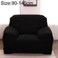 Black single-seat sofa cover with matching pillow case, all-inclusive universal fit