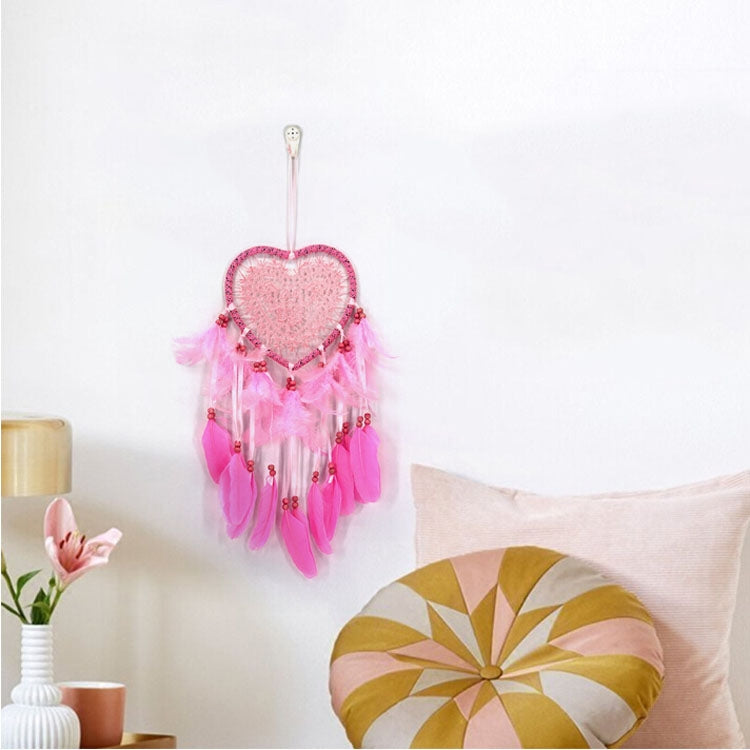 Creative Hand-Woven Crafts Dream Catcher Home Car Wall Hanging Decoration, With Light, Without Light