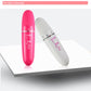 Pink and white mini electric eye massagers, oval devices shown side by side