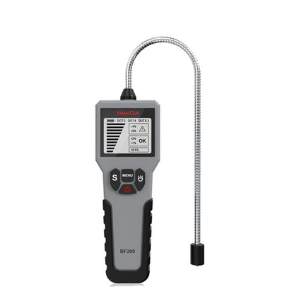 Brake fluid detector pen with flexible probe cable and LCD screen, BF200 model