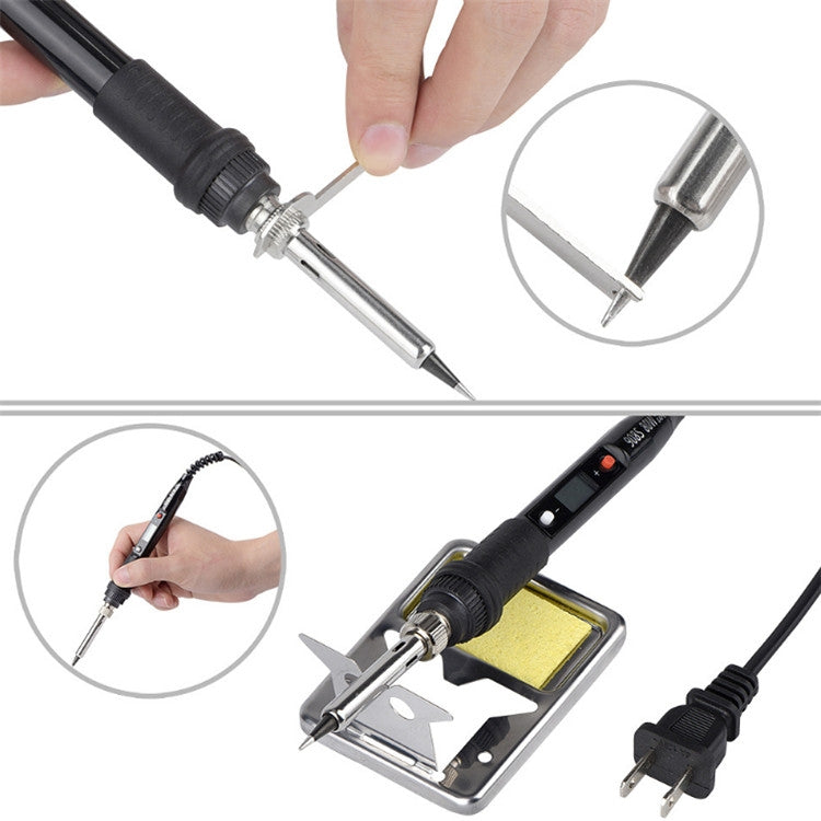 908S 80W LCD Thermostat Soldering Iron Constant Temperature Soldering Iron, CN Plug, EU Plug, US Plug