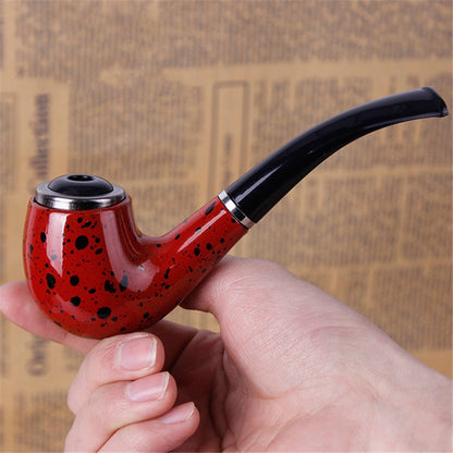 Dual-purpose Portable Resin Pipe Detachable Mini Men Filter Smoking Set Without Pipe Holder, Large, Small