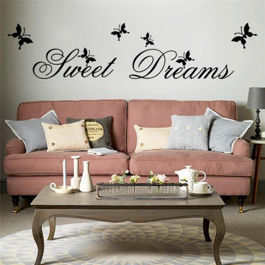 Sweet Dreams Wall Stickers Bedroom DIY Home Decoration