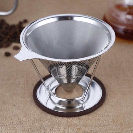 Stainless Steel Filter Cone Filter Cartridge Tea Coffee Free Paper Filter Cup, Stainless Steel Filter