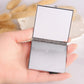 Hand-made Diamond Mini Folding Cosmetic Mirror Portable Mirror Double-side Gem Bow