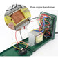 BST-878D rework station with open casing showing internal circuitry and transformer