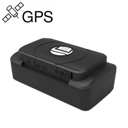 2G car GPS tracker, black plastic case with top button and side ports