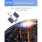 Solar-powered 4G GPS vehicle tracker with dual fold-out panels