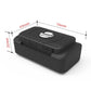 Black 4G GPS vehicle tracker with size dimensions shown in millimeters