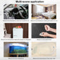 White mini LCD thermometer with probe shown for multi-scene temperature measuring
