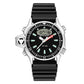 SANDA men’s waterproof digital sports wristwatch with black dial, black silicone strap