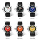 SANDA men’s waterproof digital sports wristwatches with black straps and mixed dial colors