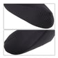 Black sock sole texture and smooth upper seam detail, open-toe design