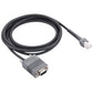 RS232 to RJ45 serial cable with RJ45 plug and DB9 male connector, 2 m.