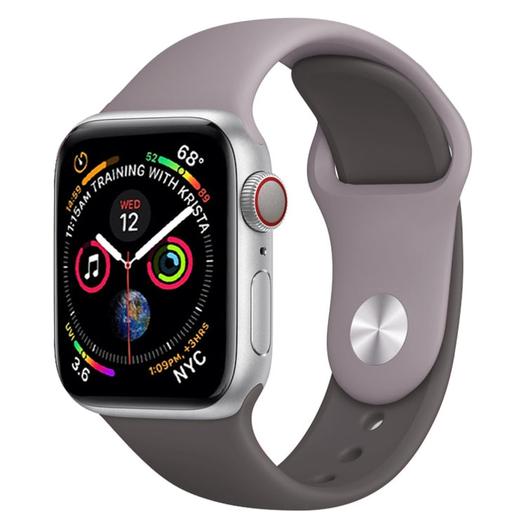 Double-color silicone watch band with gray and charcoal strap for Apple Watch 42mm