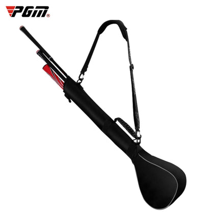 PGM Golf Foldable Portable Nylon Ball Bag(Black Silver), PGM Black Silver, PGM Black Red