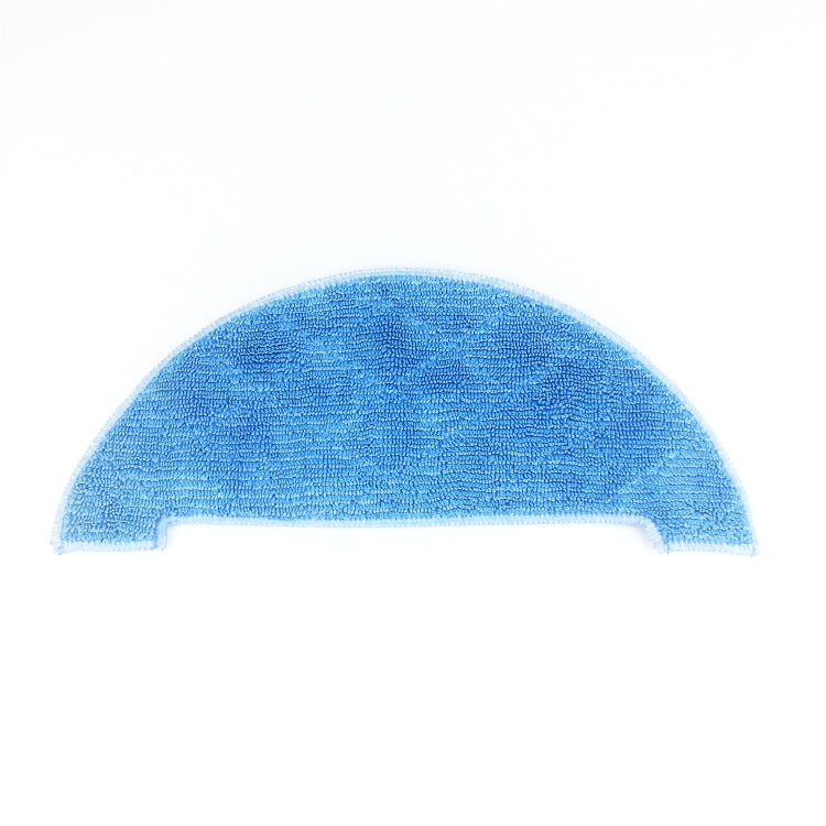 Blue semicircle microfiber cleaning pad