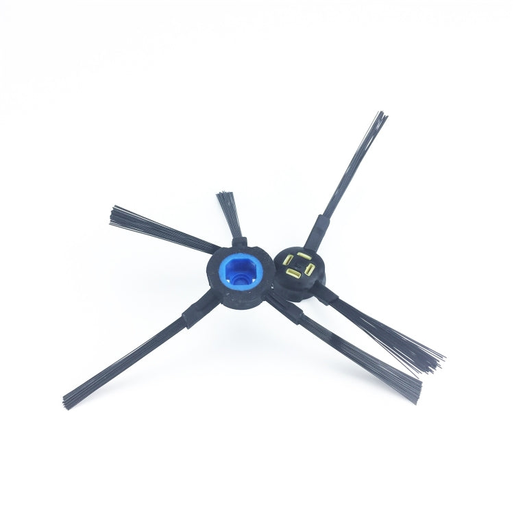 Robot vacuum side brush set with two blue bristle brushes
