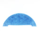 Blue semi-circular cleaning pad with soft microfiber texture