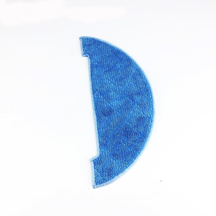 Blue curved cleaning rag pad for robot vacuum cleaning