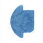 Blue microfiber cleaning pad with cutout shape