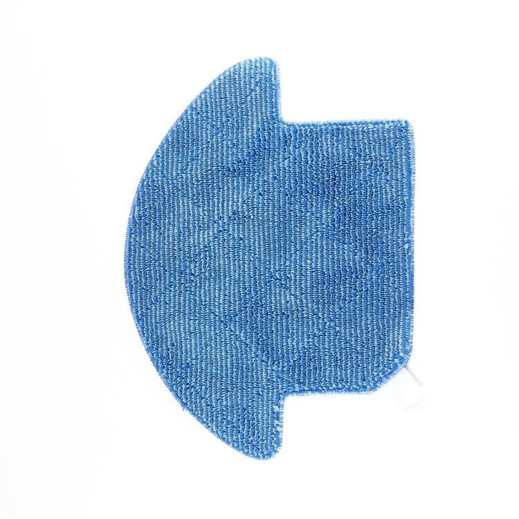 Blue microfiber cleaning pad with cutout shape