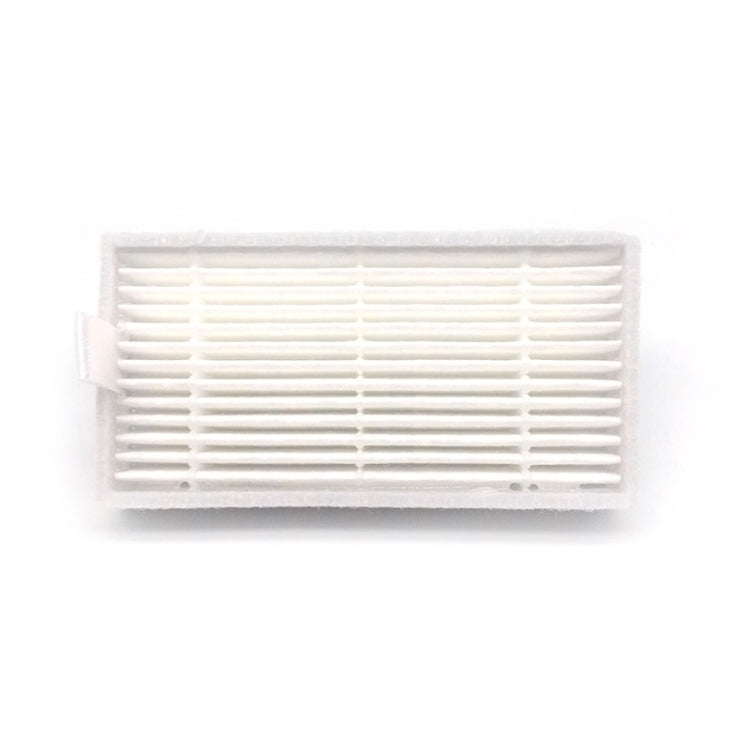 Robot vacuum replacement filter, white pleated panel with fine ridges