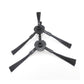 Robot vacuum side brushes with mounting hubs and black bristles