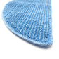 Blue textured microfiber cleaning pad with stitched edge
