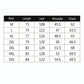 Size chart table for men’s jacket: M to 5XL with length, shoulder, and chest