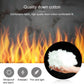 Down-cotton insulation material shown in a hand