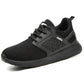 Jiefu breathable electrical insulating work shoe, black lace-up with textured side panel