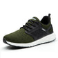 Electrical insulating work shoe, green upper and black lace-up over white midsole