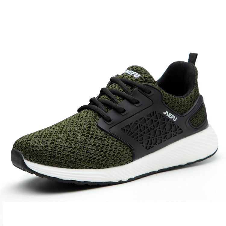 Lace-up electrical insulating shoe, green breathable mesh with black panel and white sole